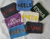 Personalized Hand Beaded Coin Purse  