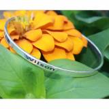 Engraved Bangle Bracelet