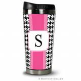 Personalized Alex Houndstooth Black Travel  . . . 