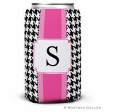 Personalized Alex Houndstooth Black Can  . . . 