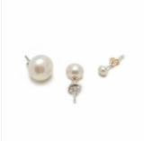 Classic White Cultured Pearl Stud Earrings  . . . 