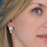 Angel Wing Baroque Pearl Earrings -  . . . 
