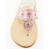 Pink Croc With Silver Palm Beach Sandals