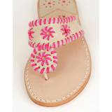 Chanel With Pink Neon Palm Beach Sandals