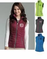  Monogrammed Ladies Radius Quilted Vest In  . . . 