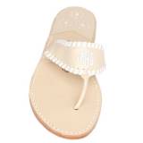 Chanel And White Palm Beach Sandals