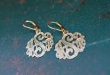 Monogrammed Engraved Dangle Earrings