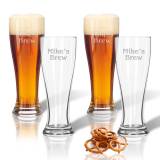 Personalized Pilsner Glass Set