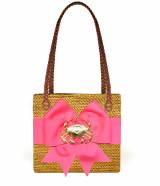 Shannon Rectangular Basket With Fluffy Bow  . . . 