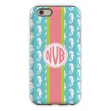 Personalized Phone Case Seahorse Ribbon 