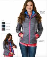 Monogrammed Ladies Quilted Puffy Jacket 