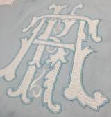 Royal Monogram Done In Two Color Threads