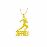 Personalized Track Runner Necklace 