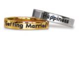 Sterling Silver Skinny Ring With Name  . . . 