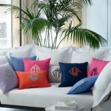 Matouk Insignia Monogrammed Linen Pillow