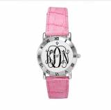 Monogramed Watch Ladies With Pink Leather  . . . 