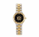 Monogrammed Watch Ladies In Two Tone Metal  . . . 
