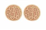 Monogrammed Earring Studs In Classic  . . . 