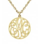 Monogrammed Necklace Mini With Three  . . . 