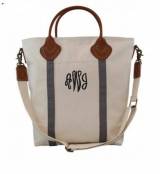 Monogrammed Flight Bag In Gray 