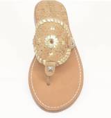 Palm Beach Sandals Ocean Ave In Cork And Gold