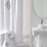 Matouk Monogrammed Enzo Shower Curtain 100  . . . 