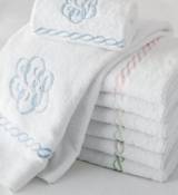 Classic Chain Wash Cloth Monogrammed