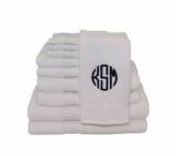 Monogrammed White Luxury Towel Set  . . . 