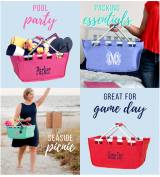 Monogrammed Market Shopping Totes