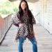 Monogrammed Leopard Print Kennedy Shawl