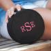 Personalized Round Black Jewelry Case