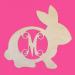 Wood Bunny Monogram Personalize To Your Decor