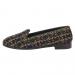By Paige Navy Tweed Ladies Needlepoint Loafers