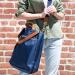 Boulevard Parker Navy Nylon Tote