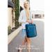 Boulevard Parker Indigo Nylon Tote Monogrammed