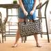 Monogrammed Leopard Wild Side Open Top Tote