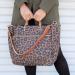 Boulevard Codie Leopard Nylon Tote Monogrammed