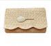 Ruby Scalloped Clutch With Tennis Racket