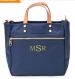 Navy Joey With Gold Monogram
