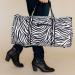 Monogrammed Zebra Duffel Bag