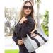 Boulevard Kylie Tote In Gray Monogrammed