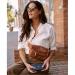 Boulevard Franny Fanny Pack In Cognac With Emma In Black