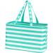 Monogrammed Mint Stripe Ultimate Tote