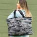 Monogrammed Black Camo Ally Tote 