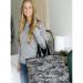 Monogrammed Black Camo Ally Tote 