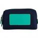 Boulevard Paige Cosmetic Pouch Monogrammed In Seafoam