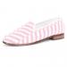 Needlepoint Pink Herringbone By Paige Ladies Loafers
