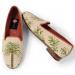 Needlepoint Traditional Palm On Sand Ladies Loafers By Paige