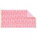 Matouk Leaping Leopard Pink Sugar Cotton Beach Towel