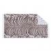 Matouk Zebra Palm Teak Brown Cotton Beach Towel